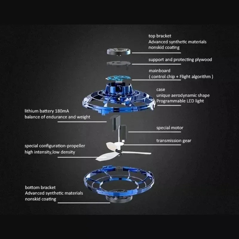 flying spinner LED UFO